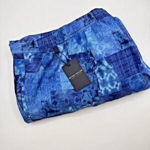 Peter Millar Men's Blue Logo Shorts Beach Athletic Swim Trunk Netting SZ XXL 2XL